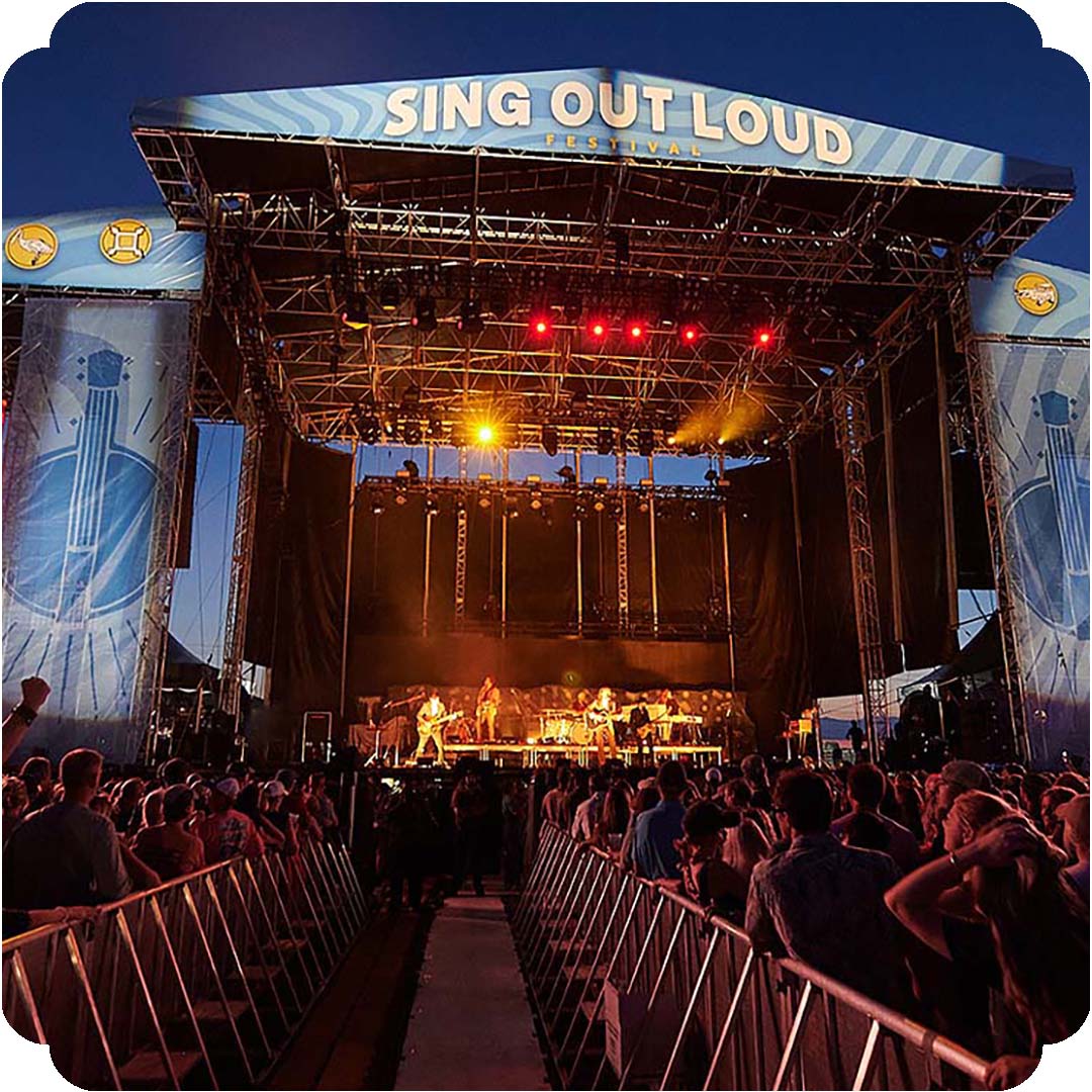 Sing Out Loud festival stage