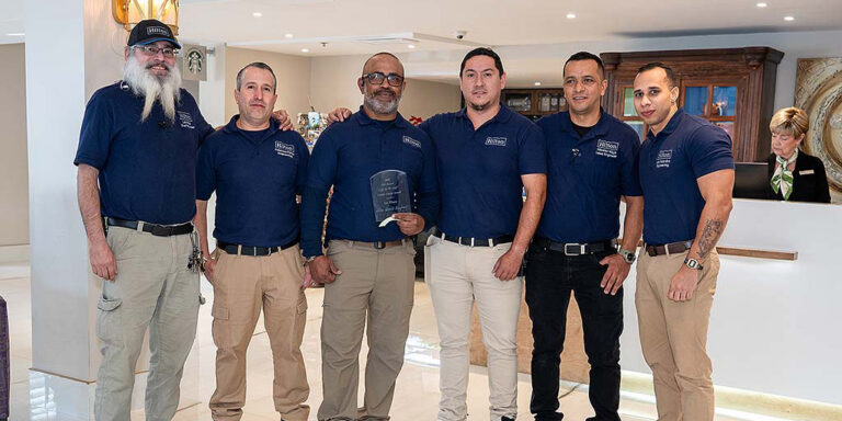 Hilton Bayfront staff nights of lights first place winner